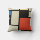 モンドリアン組成モダン抽象芸術絵画芸術 クッション (裏面)