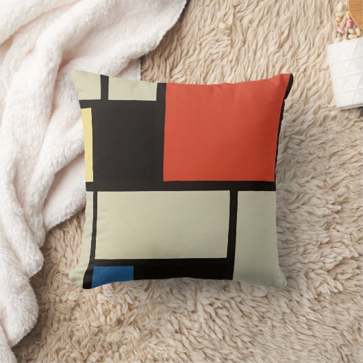 モンドリアン組成モダン抽象芸術絵画芸術 クッション (ブランケット)