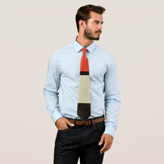 モンドリアン組成モダン抽象芸術絵画芸術 ネクタイ (インサイチュ)