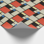 モンドリアン組成モダン抽象芸術絵画芸術 ラッピングペーパー (角)