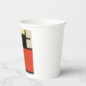 モンドリアン組成モダン抽象芸術絵画芸術 紙コップ (左)