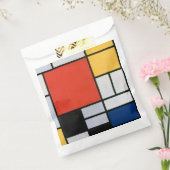 モンドリアン組成物レッドイエローブルーブラック フェイバーバッグ (封をした状態)