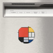 モンドリアン組成物レッドイエローブルーブラック マグネット (インサイチュ (食洗機))