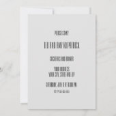 モンドリアン組成物レッドイエローブルーブラック 招待状 (裏面)