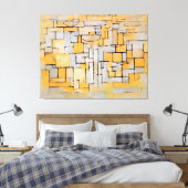 モンドリアン絵を描-'No. II Comp.XVコンポーネント4 - 1913 キャンバスプリント (インサイチュ (寝室))