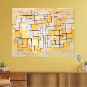 モンドリアン絵を描-'No. II Comp.XVコンポーネント4 - 1913 キャンバスプリント (インサイチュ (リビング))