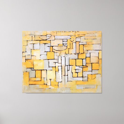 モンドリアン絵を描-'No. II Comp.XVコンポーネント4 - 1913 キャンバスプリント (正面)