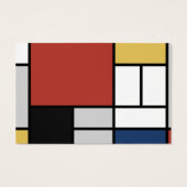 モンドリアン絵画ズレッド飛行機イエローブラックグレーブルー (裏面)