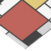 モンドリアン絵画ズレッド飛行機イエローブラックグレーブルー ショートテーブルランナー (コーナー)