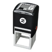 モンドリアン絵画ズレッド飛行機イエローブラックグレーブルー セルフインキングスタンプ (商品)