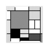 モンドリアン絵画ズレッド飛行機イエローブラックグレーブルー セルフインキングスタンプ (デザイン)