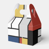 モンドリアン絵画ズレッド飛行機イエローブラックグレーブルー フェイバーボックス (裏面サイド)