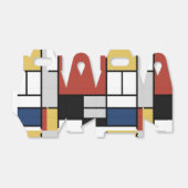 モンドリアン絵画ズレッド飛行機イエローブラックグレーブルー フェイバーボックス (折り畳みなし)