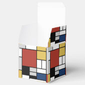 モンドリアン絵画ズレッド飛行機イエローブラックグレーブルー フェイバーボックス (オープン)