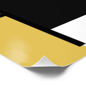 モンドリアン絵画ズレッド飛行機イエローブラックグレーブルー ポスター (コーナー)