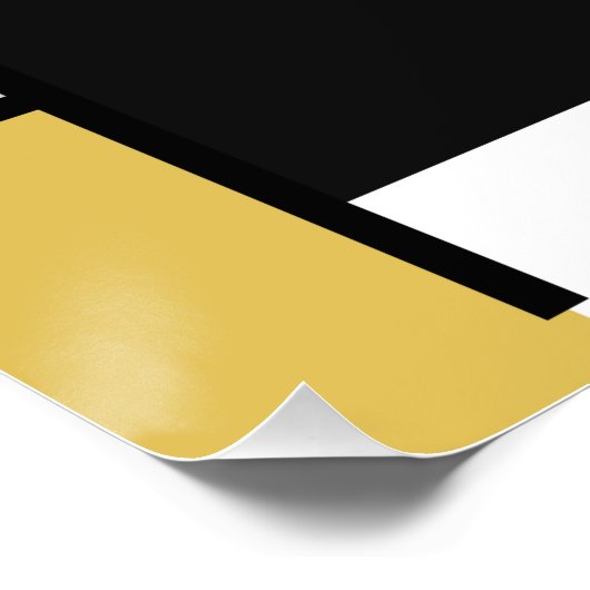 モンドリアン絵画ズレッド飛行機イエローブラックグレーブルー ポスター (コーナー)