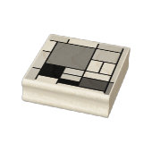 モンドリアン絵画ズレッド飛行機イエローブラックグレーブルー ラバースタンプ (スタンプ)