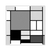 モンドリアン絵画ズレッド飛行機イエローブラックグレーブルー ラバースタンプ (インプリント)