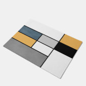 モンドリアン霊感 ドアマット (アングル)