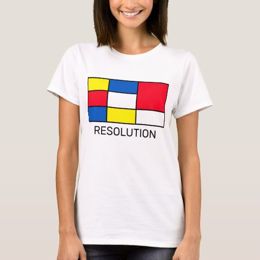 モンドリアン風抽象芸術 Tシャツ (正面)