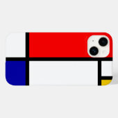 モンドリアン1 Case-Mate iPhoneケース (裏面 (横))