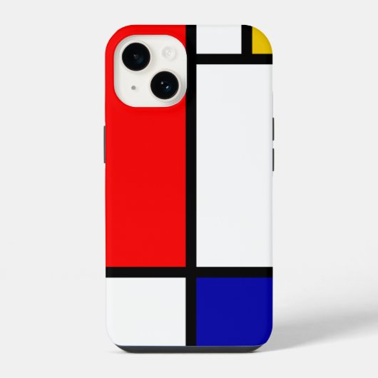 モンドリアン1 iPhoneケース (裏面)