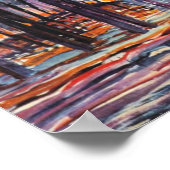 モンドリアン – オエレ近郊のウッズ ポスター (角)