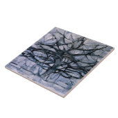 モンドリアン – グレーツリー、有名絵画なツバメ。 タイル (側面)