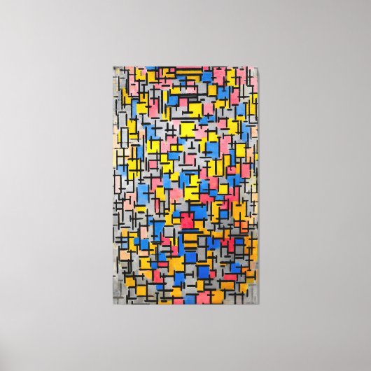 モンドリアン – コンポジション(コンポジション) - 1916 - キャンバスプリント (正面)