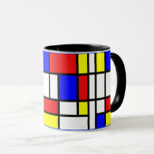 モンドリアン – コンポジションII – アートマグカップ マグカップ (正面右)