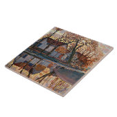 モンドリアン – ドゥイヴェンドレヒト近郊の農場 タイル (側面)