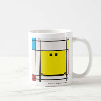 モンドリアン ハッピー フェイス Tシャツ コーヒーマグカップ