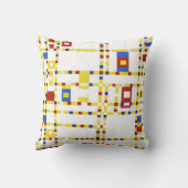 モンドリアン-ブロードウェイブギーウギー装飾用クッション クッション (裏面)