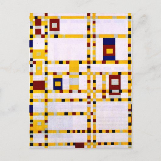 モンドリアン-ブロードウェイブギーウーギー ポストカード (正面)