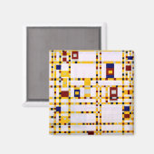 モンドリアン-ブロードウェイブギーウーギー マグネット (正面/裏面)