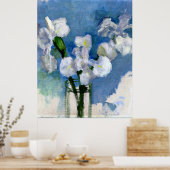 モンドリアン – ホワイトアイリス ポスター (キッチン)