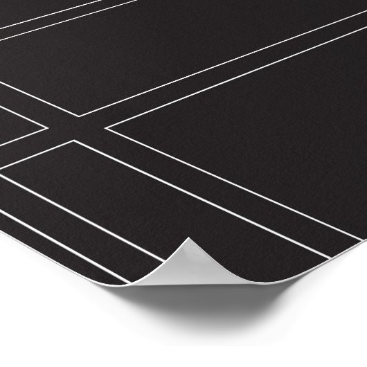 モンドリアン ポスター (角)