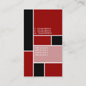 モンドリアン – マルーン 名刺 (裏面)