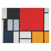 モンドリアン – 大きい赤の飛行機 テーブルクロス (正面(横))