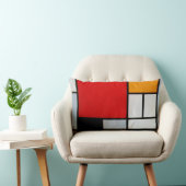 モンドリアン – 大きい赤の飛行機 ランバークッション (椅子)