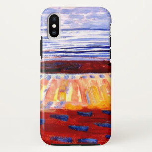 モンドリアン-日没後の海、カラフルズ iPhone XSケース
