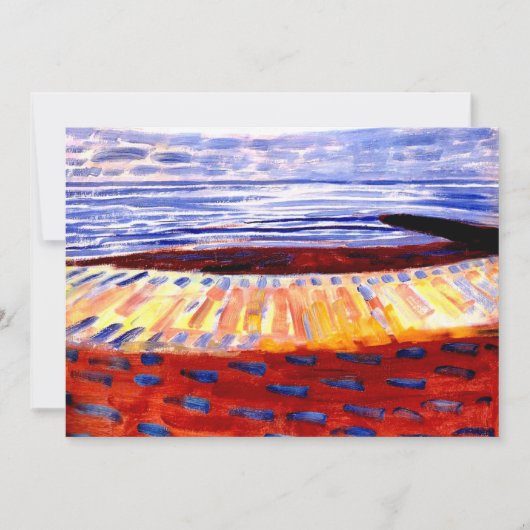 モンドリアン – 日没後の海 カード (正面)