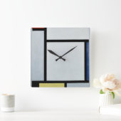 モンドリアン – 構成， 1921 スクエア壁時計 (ホーム)