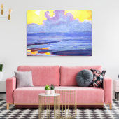 モンドリアン – 海、アートワーク人気がある キャンバスプリント (インサイチュ (リビング))