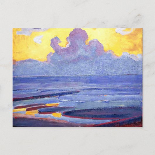 モンドリアン – 海、アートワーク人気がある ポストカード (正面)