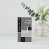 モンドリアン-灰色 名刺 (スタンド正面)