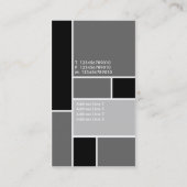 モンドリアン-灰色 名刺 (裏面)