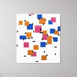 モンドリアン - 色彩による構成A - 1917 - キャンバスプリント