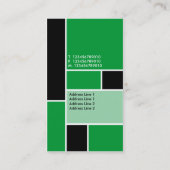 モンドリアン – 草の緑 名刺 (裏面)