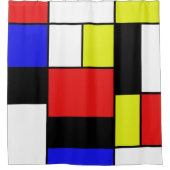 モンドリアン#21-1 シャワーカーテン (正面)